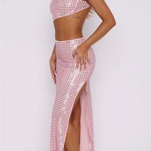 Pink Sequin Women's Dress